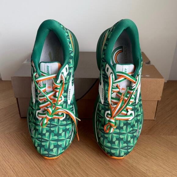 Limited Edition Brooks Ghost 15 ‘Run Lucky’ Women Running Sneakers- SZ 7.5 - Picture 3 of 11